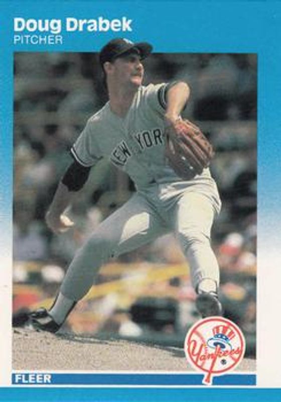Doug Drabek 1987 Fleer #96 Glossy Rookie RAW