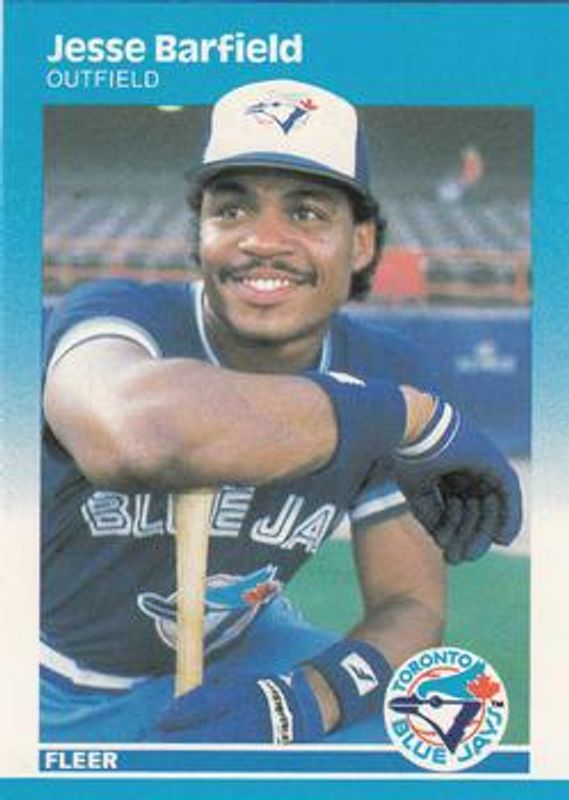 Jesse Barfield 1987 Fleer #219 Glossy RAW