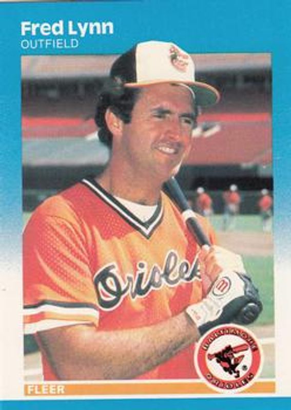 Fred Lynn 1987 Fleer #474 Glossy RAW