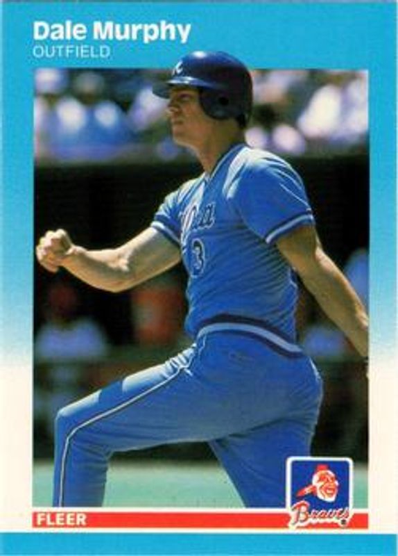 Dale Murphy 1987 Fleer #522 Glossy RAW