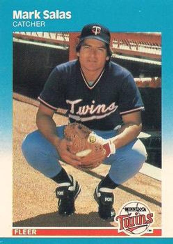Mark Salas 1987 Fleer #551 Glossy RAW