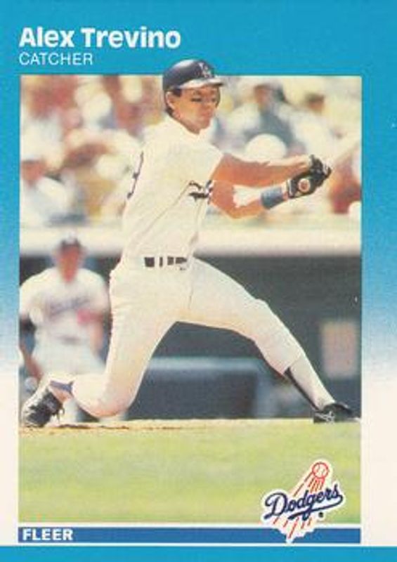 Alex Trevino 1987 Fleer #456 Glossy RAW
