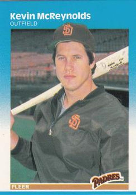 Kevin McReynolds 1987 Fleer #425 Glossy RAW