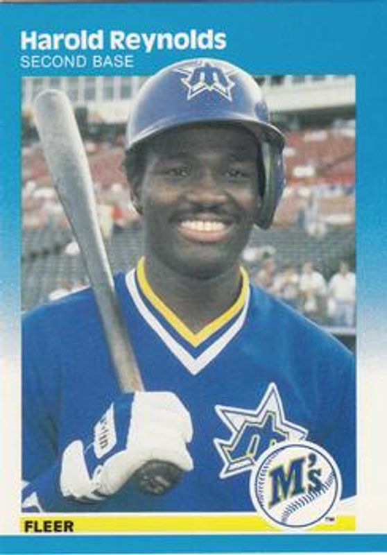 Harold Reynolds 1987 Fleer #596 Glossy RAW