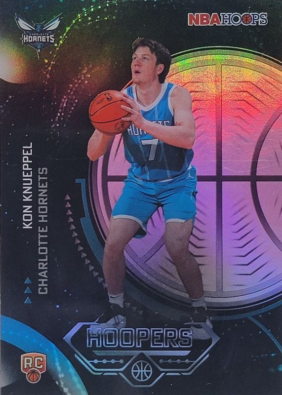 Kon Knueppel 2025 Topps Hoops #H-18 Hoopers - Rainbow Foil Price 
