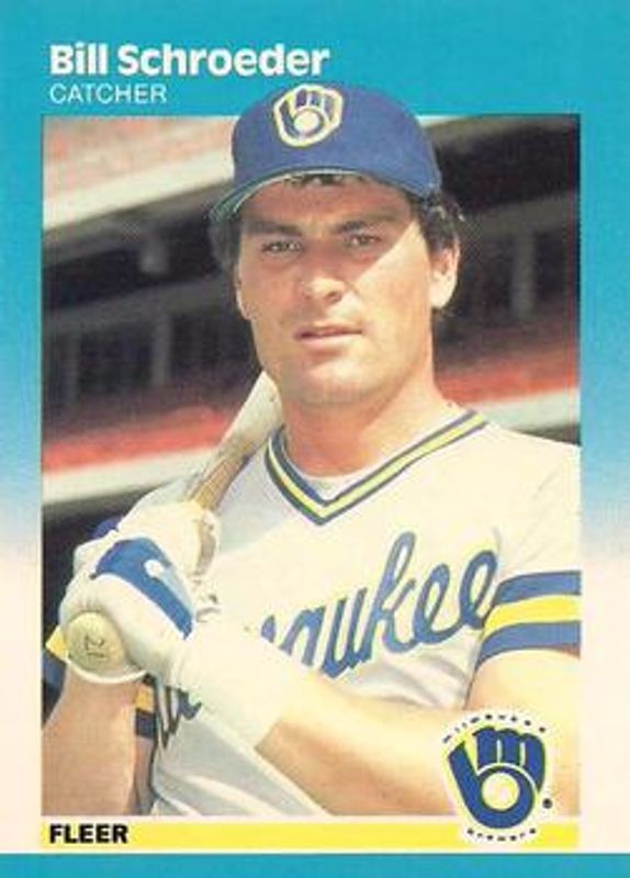 Bill Schroeder 1987 Fleer #357 Glossy RAW
