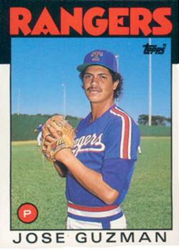 Jose Guzman 1986 Topps Traded #43T Base Rookie RAW
