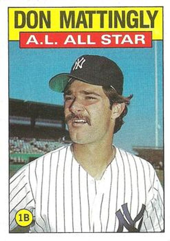 Don Mattingly 1986 Topps #712 Base (League Leaders) RAW