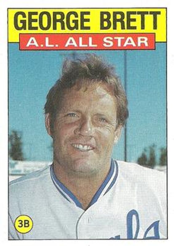 George Brett 1986 Topps #714 Base (League Leaders) RAW