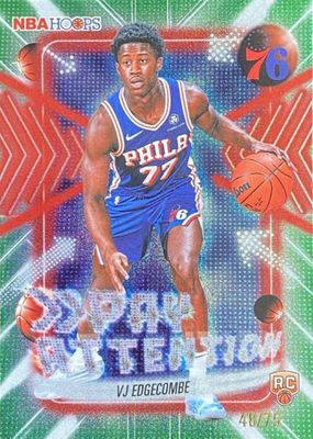 2025 Topps Hoops #PA-18 Pay Attention - Pixel Burst Green /75