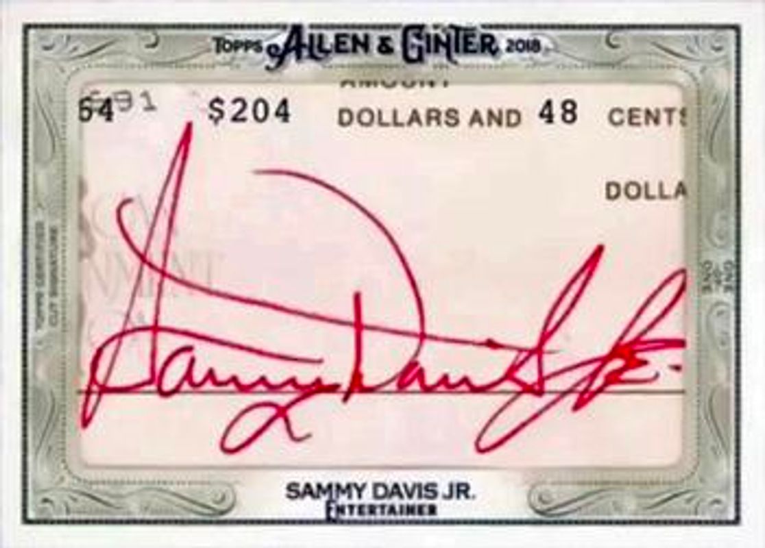 2018 Topps Allen & Ginter #CS-SD Cut Signatures /1
