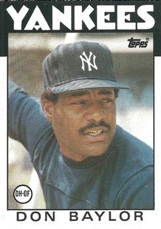 Don Baylor 1986 Topps #765 Base RAW