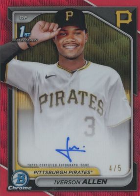 Iverson Allen 2024 Bowman Chrome #CPA-IA Prospect Auto