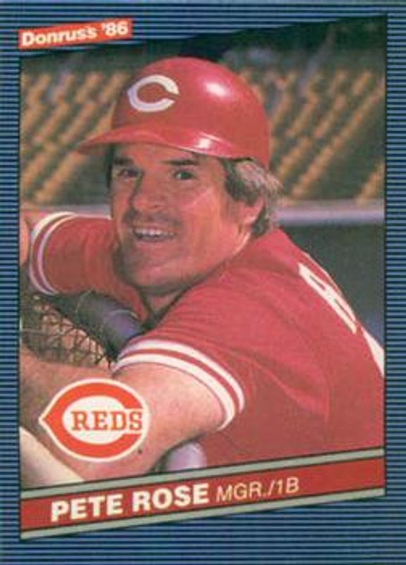 Pete Rose 1986 Donruss #62 Base RAW