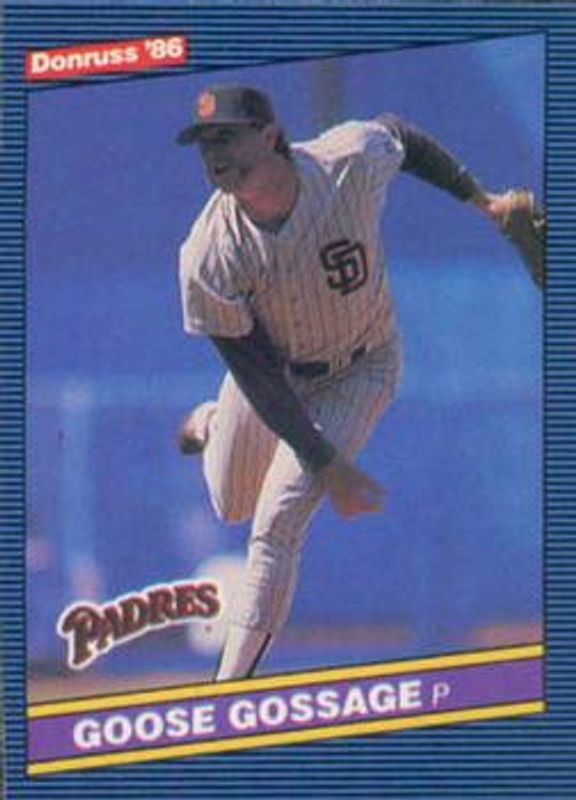 Goose Gossage 1986 Donruss #185 Base RAW