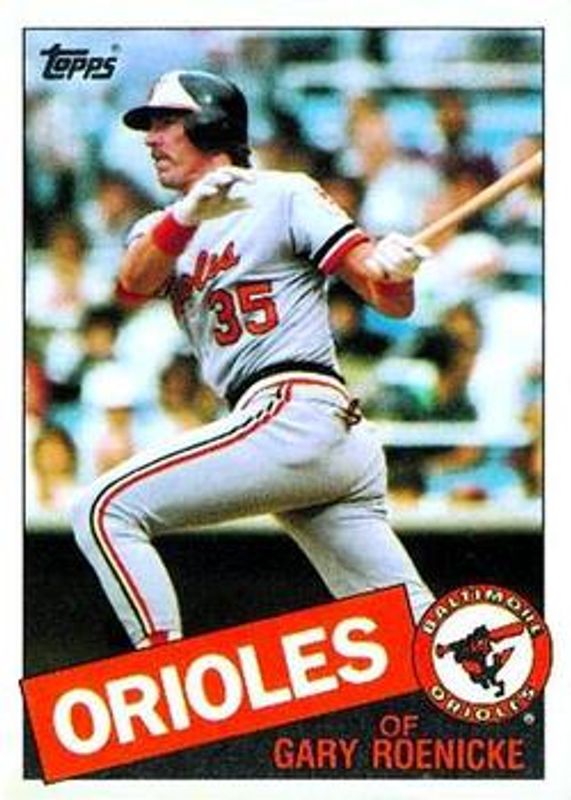 Gary Roenicke 1985 Topps #109 Base RAW