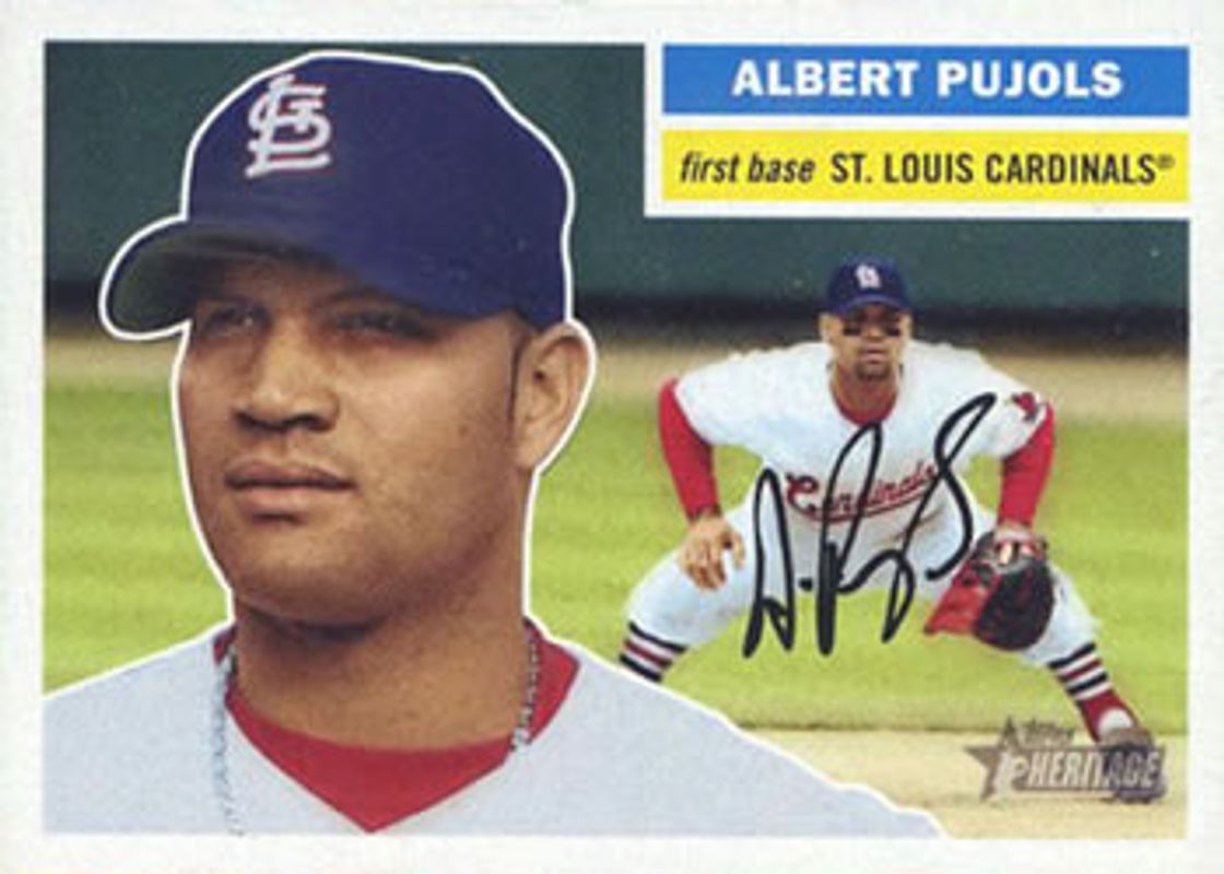 Albert Pujols 2005 Topps Heritage #31b Base RAW