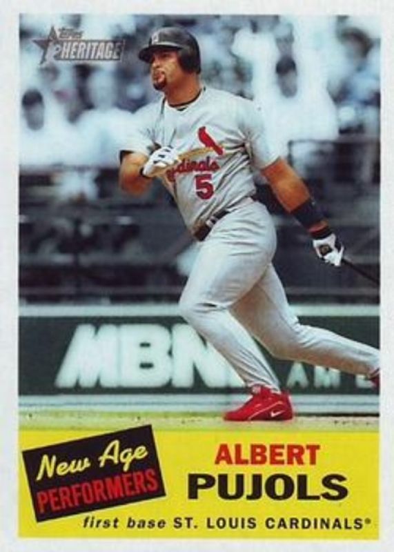 Albert Pujols 2005 Topps Heritage #NAP4 New Age Performers RAW