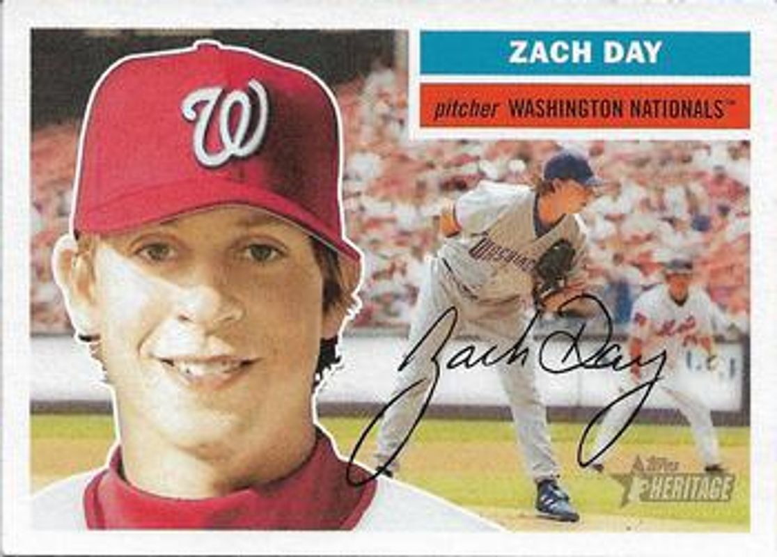 Zach Day 2005 Topps Heritage #48b Base RAW