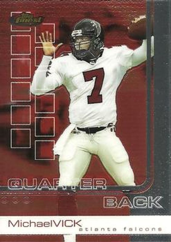 Michael Vick 2002 Topps Finest #16 Base RAW