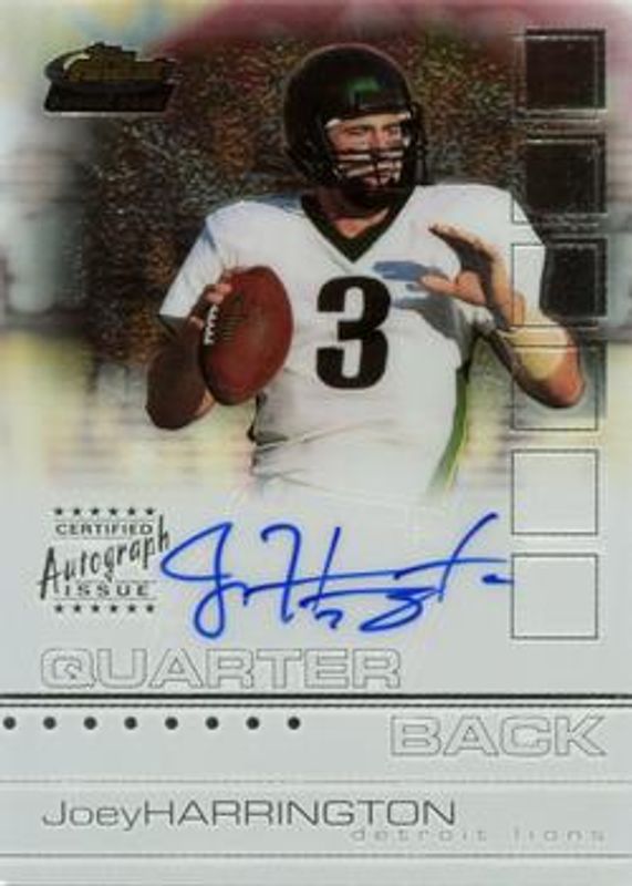 Joey Harrington 2002 Topps Finest #116 Base Rookie RAW