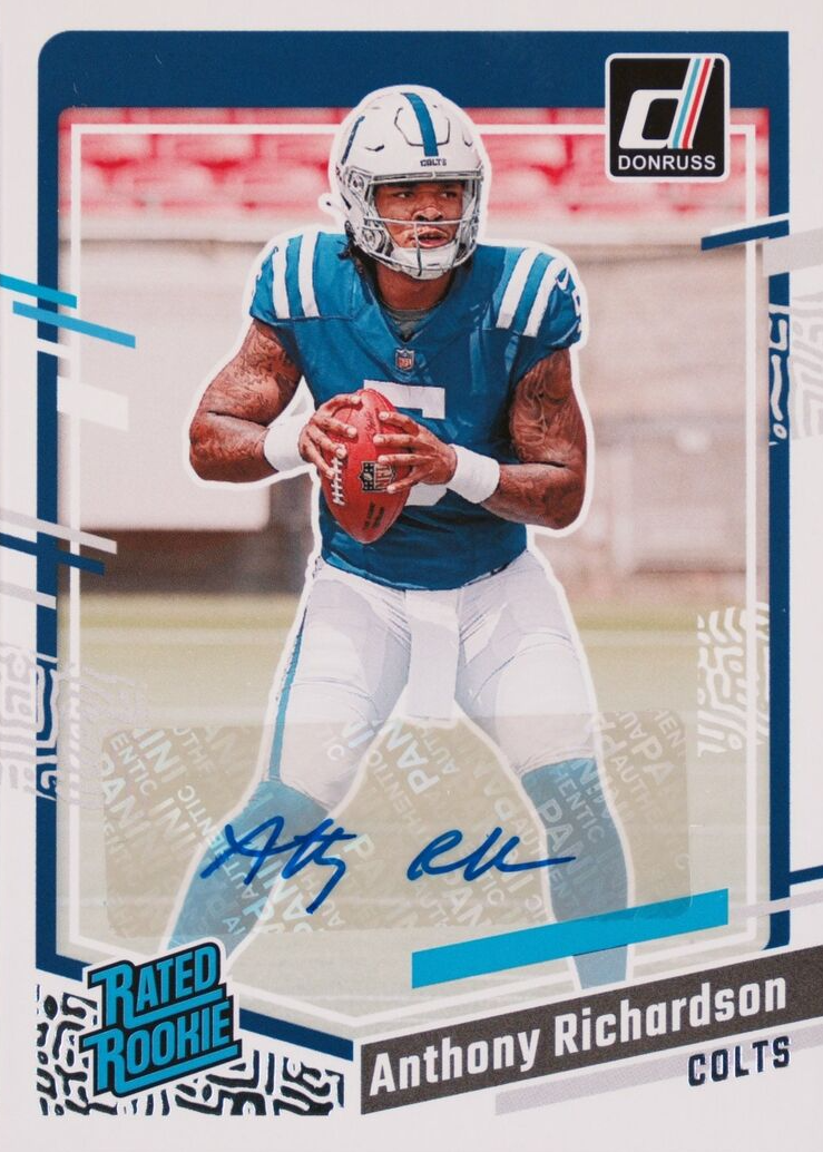 Anthony Richardson 2023 Donruss #343 Rated Rookie Autographs Price