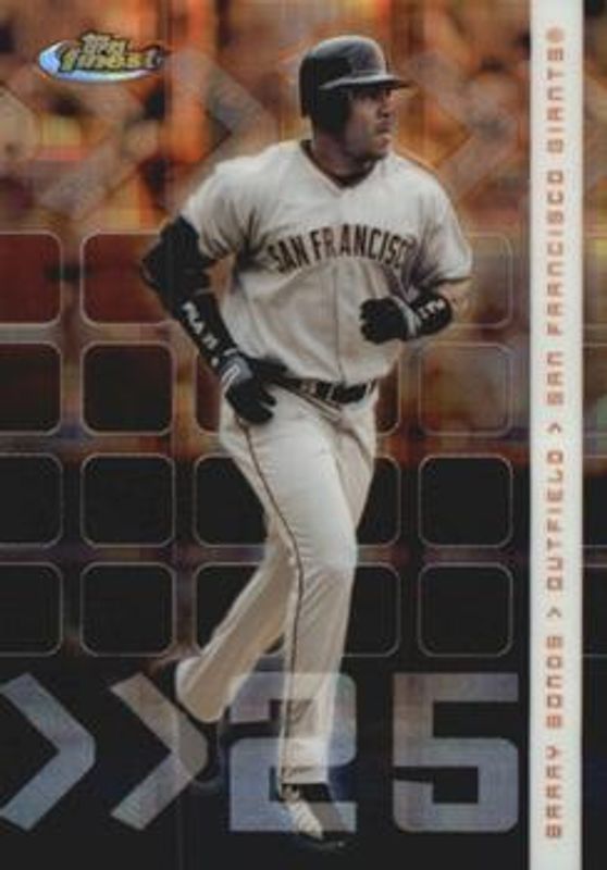 Barry Bonds 2002 Topps Finest #19 X-Fractor /299 RAW