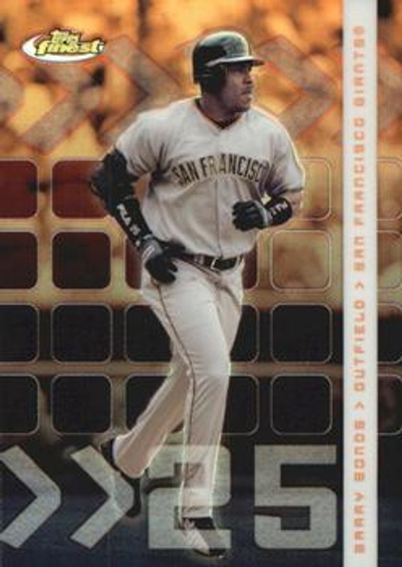 Barry Bonds 2002 Topps Finest #19 Refractor /499 RAW