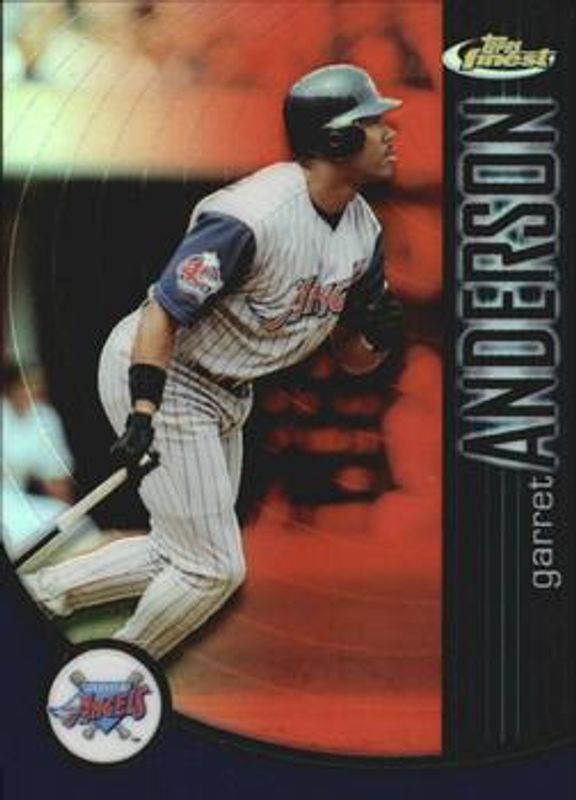 Garret Anderson 2001 Topps Finest #52 Refractors /499 RAW