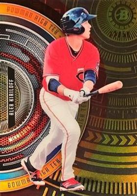 2017 Bowman High Tek #BHT-AK Gold Rainbow /50