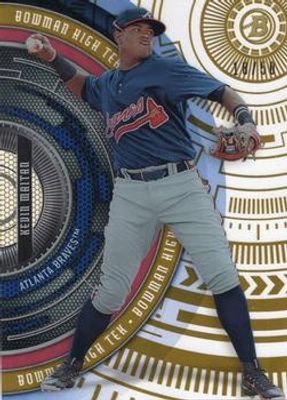 2017 Bowman High Tek #BHT-KM Gold Rainbow /50
