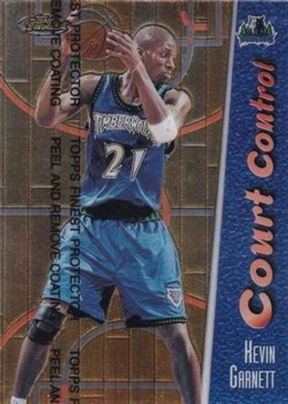 Kevin Garnett 1998 Topps Finest #CC6 Court Control /750 RAW