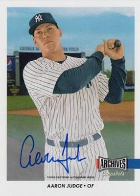 2017 Topps Archives Snapshots #AS-AJ Autographs /20