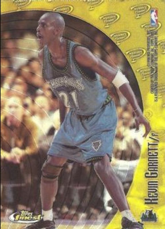 Kevin Garnett 1998 Topps Finest #M10 Mystery Finest - Refractor RAW