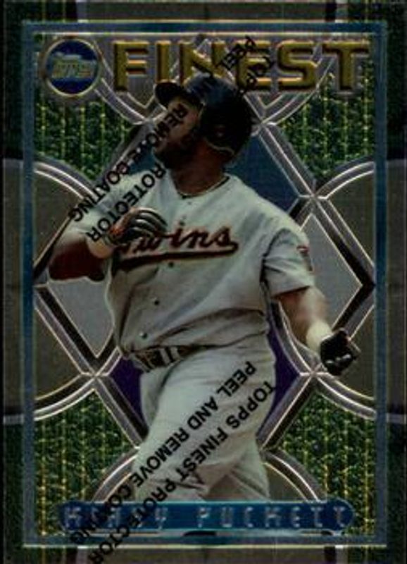 Kirby Puckett 1995 Topps Finest #167 Base RAW