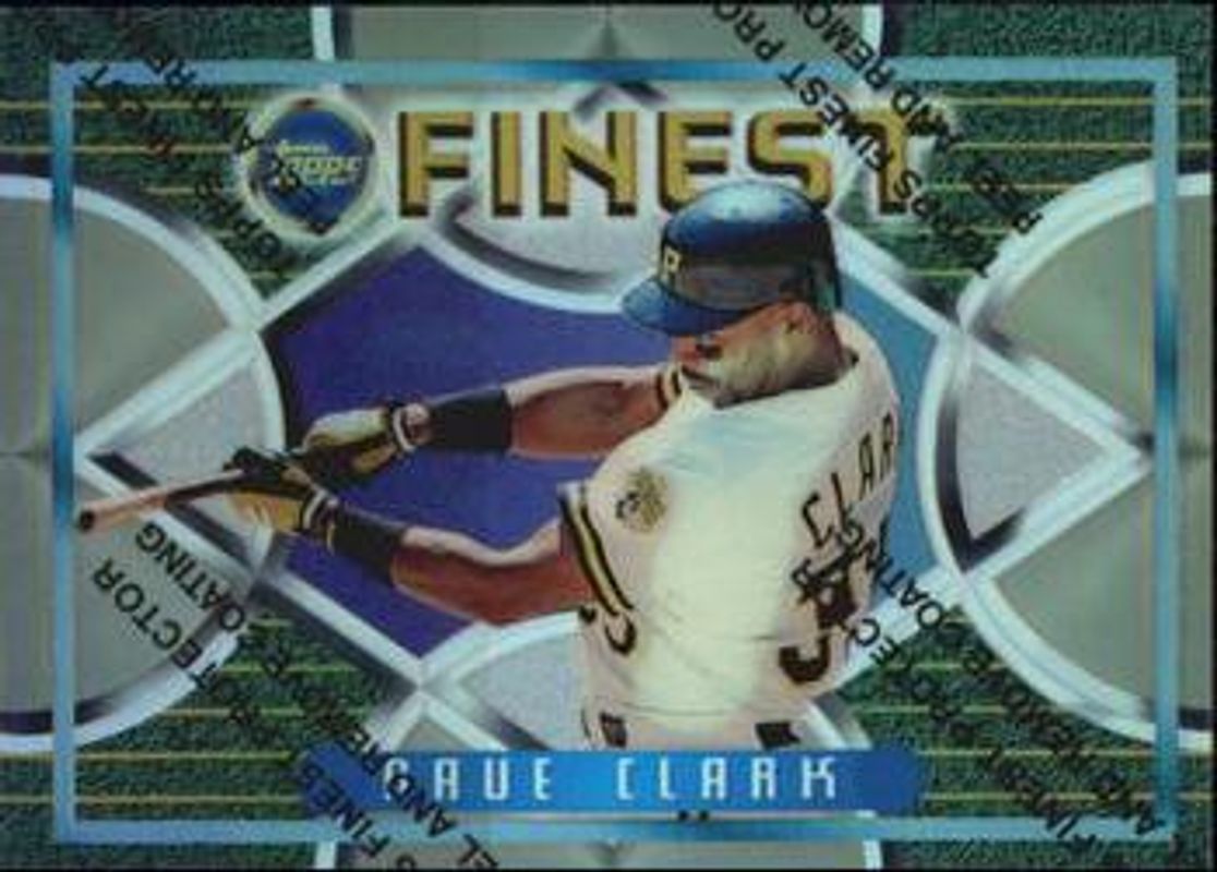 Dave Clark 1995 Topps Finest #52 Refractor RAW