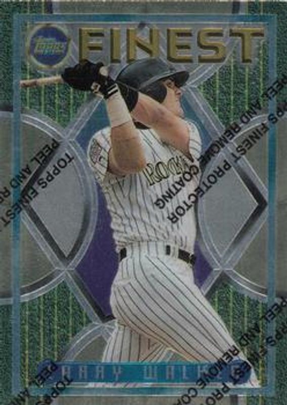 Larry Walker 1995 Topps Finest #274 Base RAW