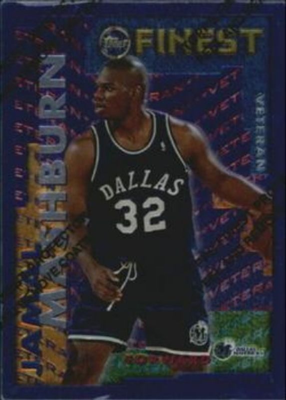 Jamal Mashburn 1995 Topps Finest #RV-12 Veteran/Rookie RAW