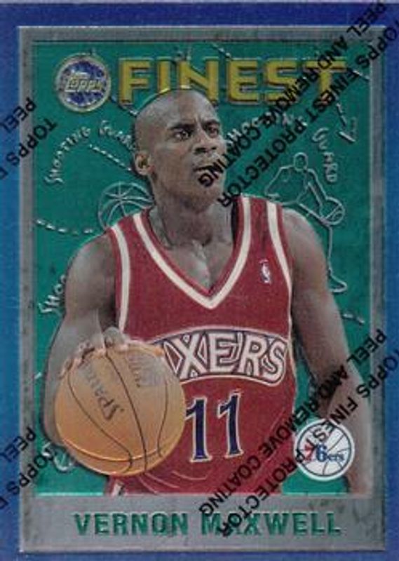 Vernon Maxwell 1995 Topps Finest #166 Base RAW