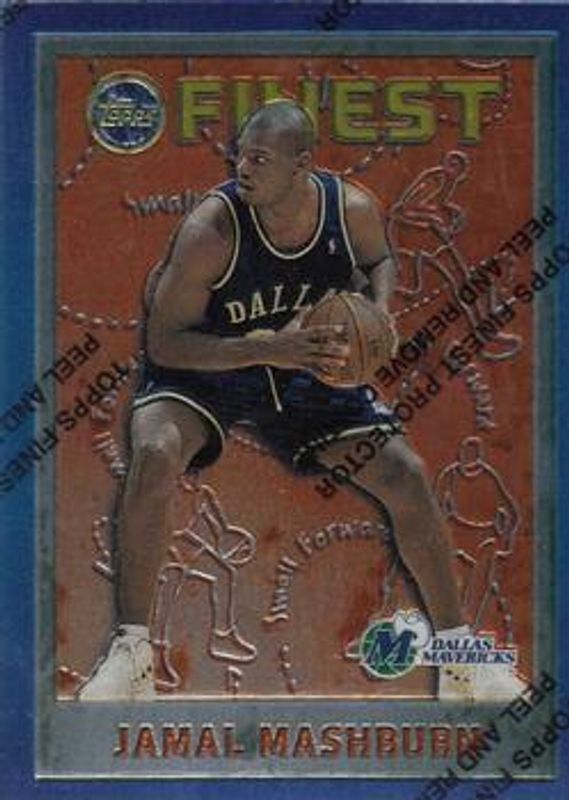 Jamal Mashburn 1995 Topps Finest #214 Base RAW