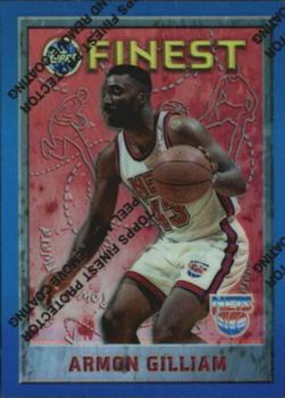 Armon Gilliam 1995 Topps Finest #71 Refractor RAW