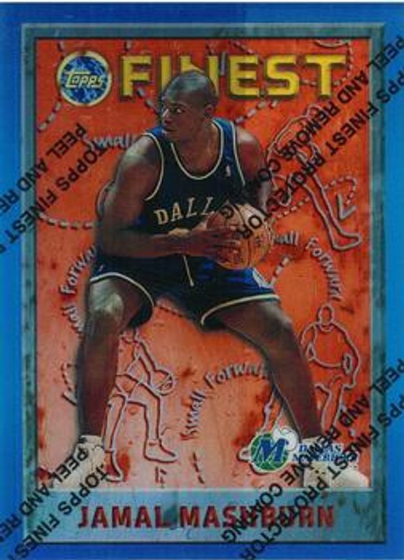 Jamal Mashburn 1995 Topps Finest #214 Refractor RAW