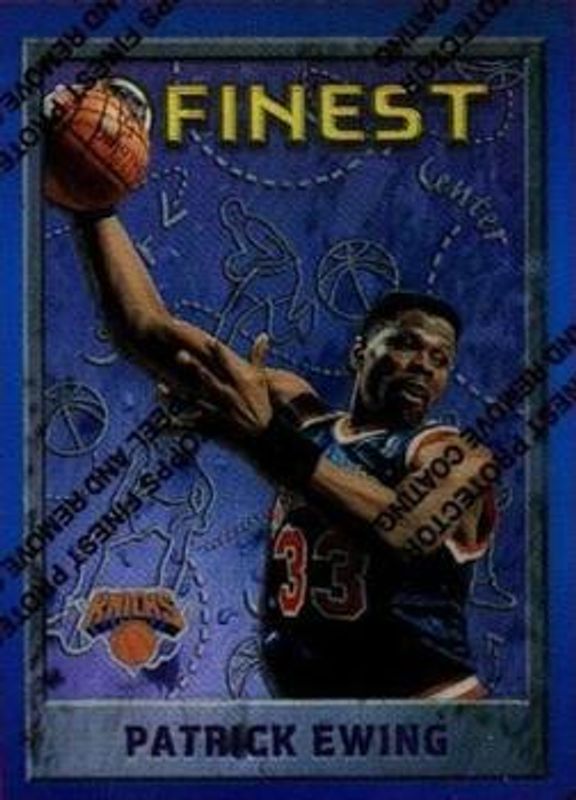Patrick Ewing 1995 Topps Finest #243 Refractor RAW