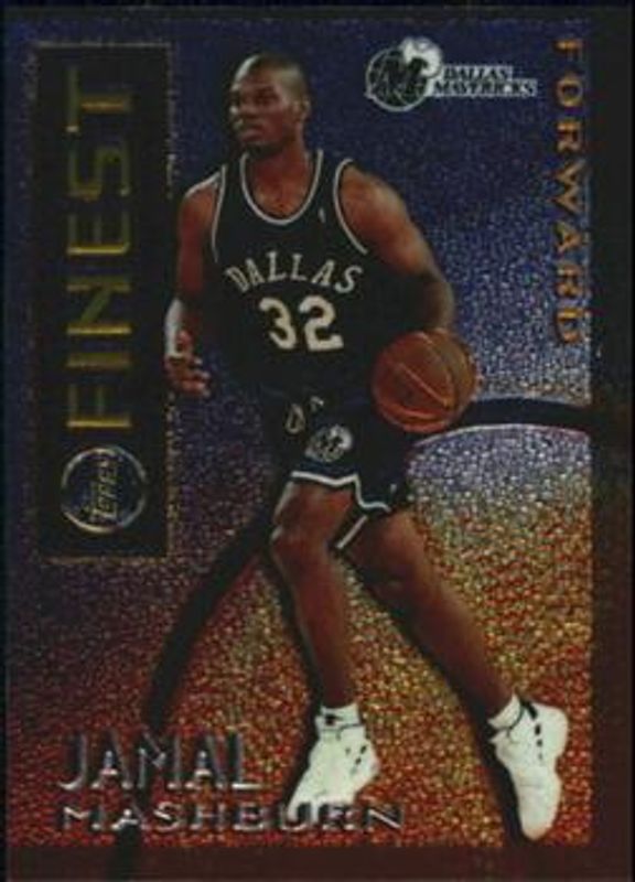 Jamal Mashburn 1995 Topps Finest #M19 Mystery - Borderless Silver RAW