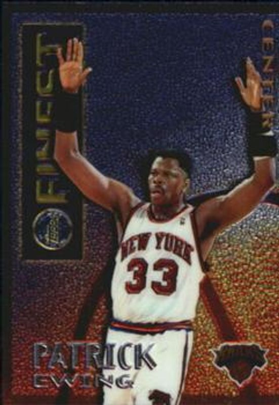 Patrick Ewing 1995 Topps Finest #M16 Mystery - Borderless Silver RAW