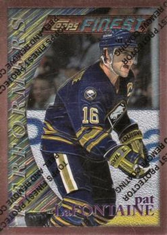 Pat LaFontaine 1995 Topps Finest #40 Base RAW