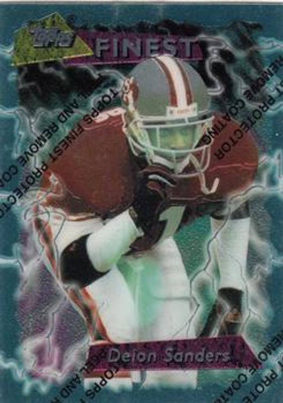 Deion Sanders 1995 Topps Finest #100 Base RAW