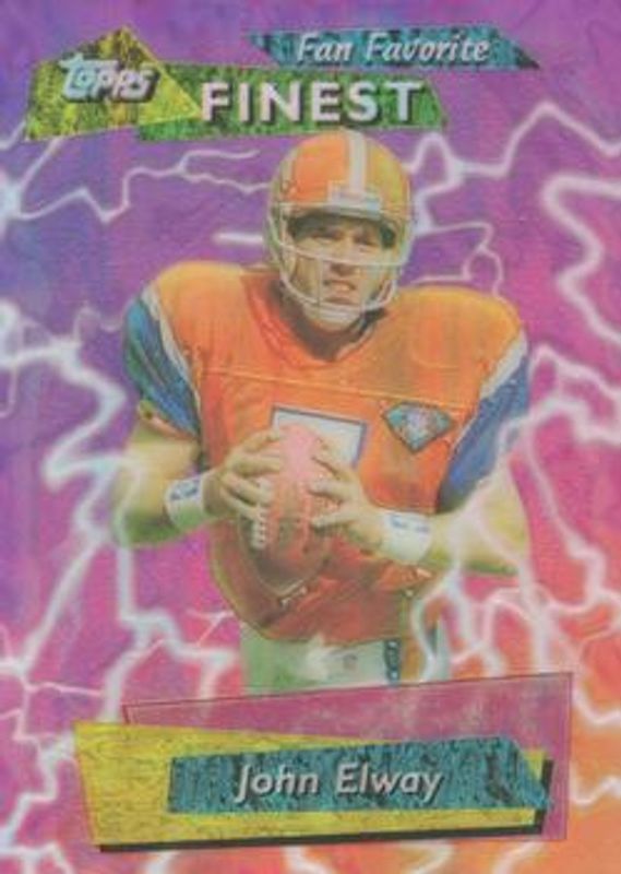 John Elway 1995 Topps Finest #FF13 Fan Favorites RAW