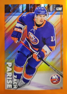 2022 Topps Chrome NHL Sticker Collection #320 Orange Refractor /25