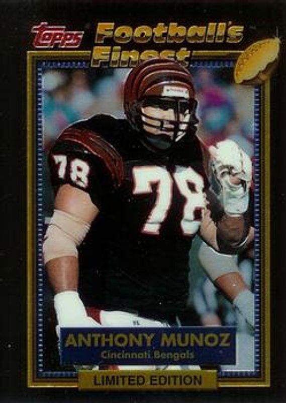 Anthony Munoz 1992 Topps Finest #21 Base RAW